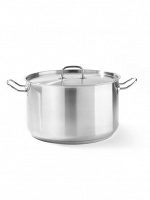 Garnek średni Kitchen Line z pokrywką - Dno Kapsułowe 15 l; śr. 320x(H)190 Hendi