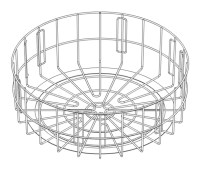 Kosz okrągły Ø850x(H)350 mm - do zmywarki GRANULES 1000 TR PLUS DIHR