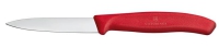 Victorinox Swiss Classic Nóż do jarzyn, gładki, 8 cm, czerwony 