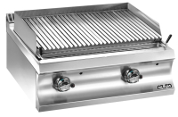 Grill z lawą wulkaniczną stołowy gazowy 2x10 kW, Domina 980