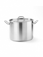 Garnek wysoki Kitchen Line z pokrywką - Dno Kapsułowe 13,5 l; śr. 280x(H)220 Hendi